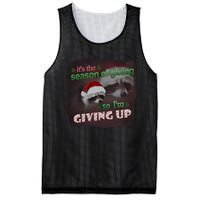 Snazzy Seagull ItS The Season Of Giving So IM Giving Up Christmas Raccoon Mesh Reversible Basketball Jersey Tank