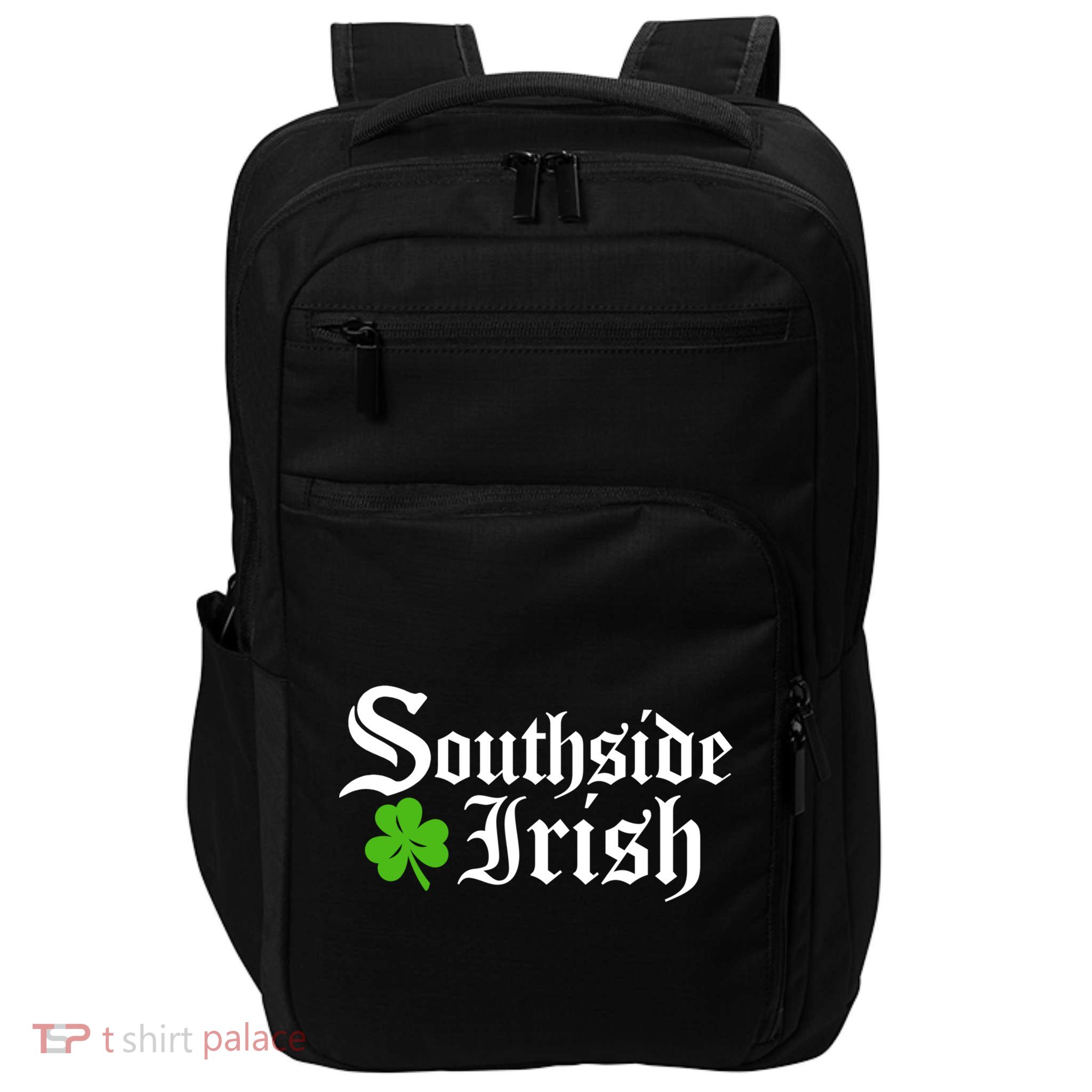 South Side Irish Chicago St Patricks Day Funny Gift Impact Tech Backpack