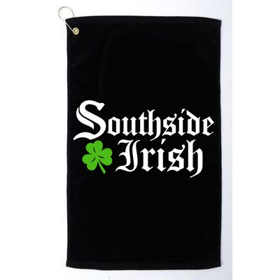 South Side Irish Chicago St Patricks Day Funny Gift Golf Towel