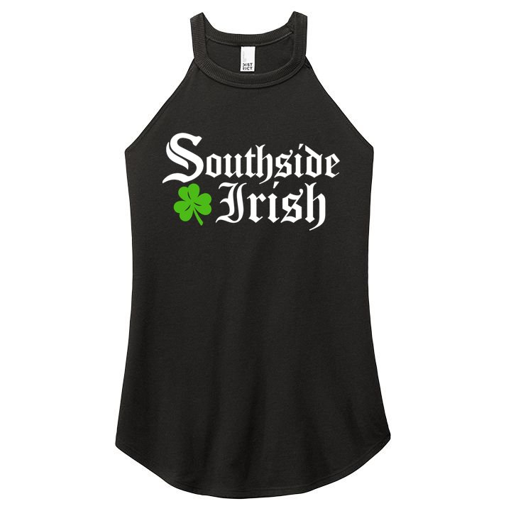 South Side Irish Chicago St Patricks Day Funny Gift Women's Perfect Tri Rocker Tank
