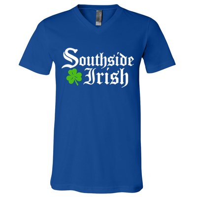 South Side Irish Chicago St Patricks Day Funny Gift V-Neck T-Shirt