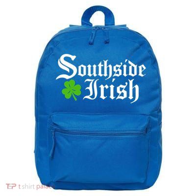 South Side Irish Chicago St Patricks Day Funny Gift 16 in Basic Backpack