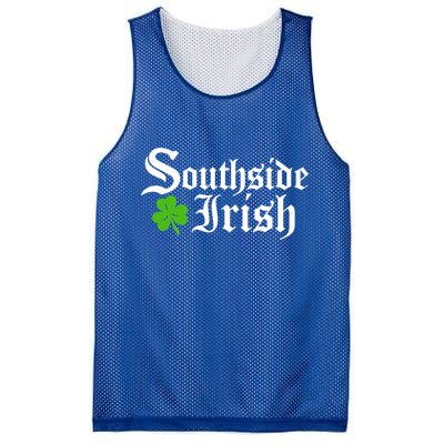 South Side Irish Chicago St Patricks Day Funny Gift Mesh Reversible Basketball Jersey Tank