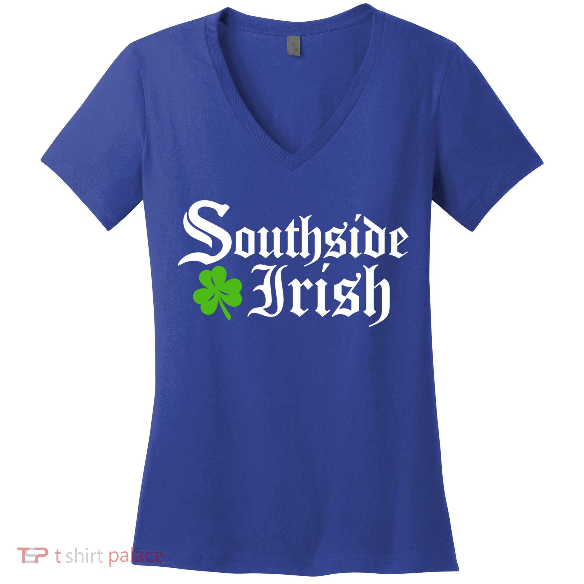 South Side Irish Chicago St Patricks Day Funny Gift Women's V-Neck T-Shirt