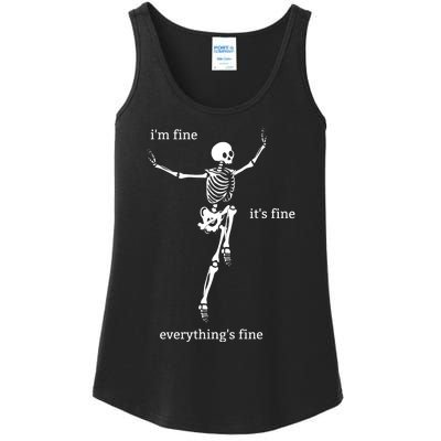 Sassy Skeleton: Im Fine Ladies Essential Tank