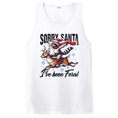 Sorry Santa I’Ve Been Feral Raccoon Riding Horse PosiCharge Competitor Tank