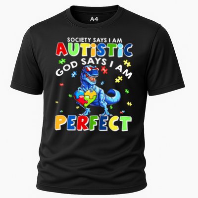Society Says I'm Autistic God Says I'm Perfect Autism Funny Performance Shirt