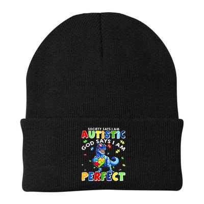 Society Says I'm Autistic God Says I'm Perfect Autism Funny Beanie