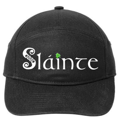 Slainte, Sláinte Irish Cheers, Health, St Patrick's Day 7-Panel Snapback Hat