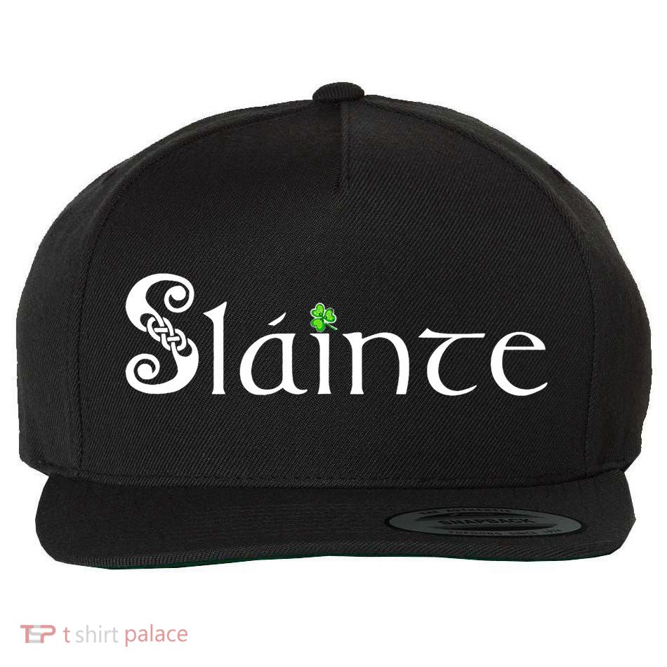 Slainte, Sláinte Irish Cheers, Health, St Patrick's Day Wool Snapback Cap