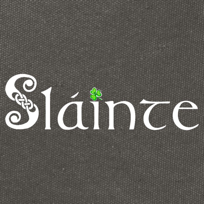 Slainte, Sláinte Irish Cheers, Health, St Patrick's Day Cotton Canvas Backpack