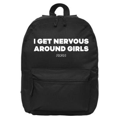 Sickos Shop I Get Nervous Around 16 in Basic Backpack
