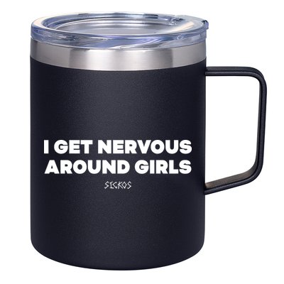 Sickos Shop I Get Nervous Around 12oz Stainless Steel Coffee Mug