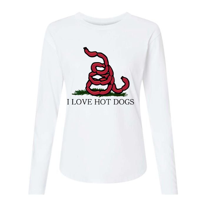 Shithead Steve I Love Hot Dogs Womens Cotton Relaxed Long Sleeve T-Shirt