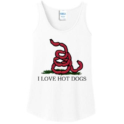 Shithead Steve I Love Hot Dogs Ladies Essential Tank