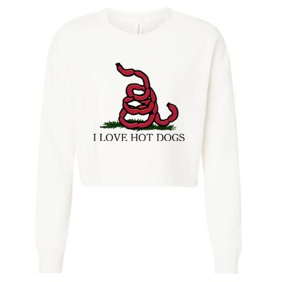 Shithead Steve I Love Hot Dogs Cropped Pullover Crew