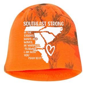 Southeast Strong In The Storms Winds And Waves He Whispers Kati - Camo Knit Beanie