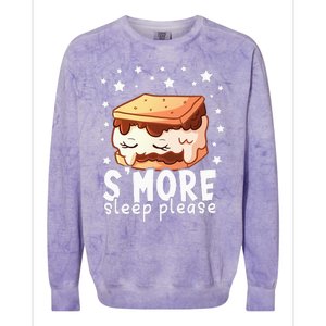 Smore Sleep I Marshmallow Pajamas Forcamping Colorblast Crewneck Sweatshirt