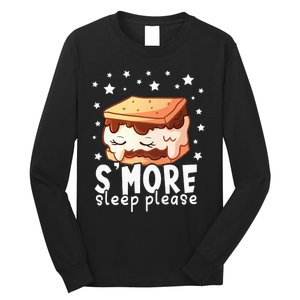 Smore Sleep I Marshmallow Pajamas Forcamping Long Sleeve Shirt