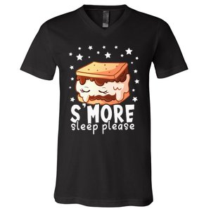 Smore Sleep I Marshmallow Pajamas Forcamping V-Neck T-Shirt