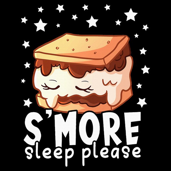 Smore Sleep I Marshmallow Pajamas Forcamping Button