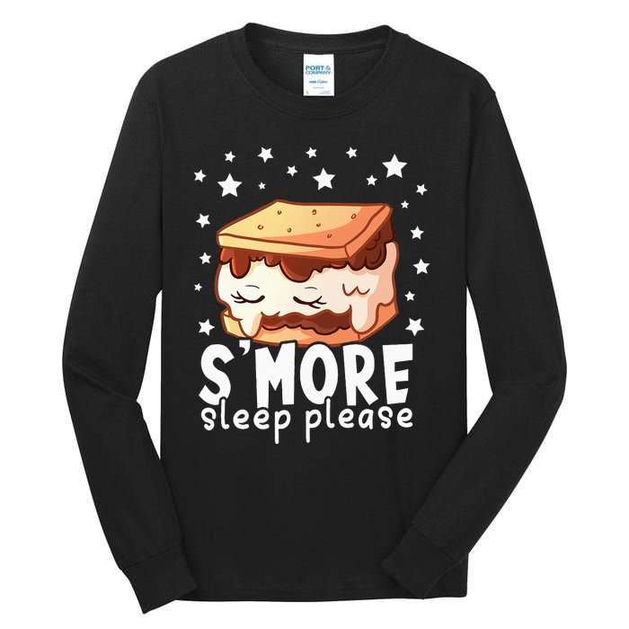 Smore Sleep I Marshmallow Pajamas Forcamping Tall Long Sleeve T-Shirt