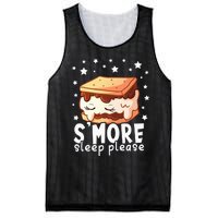 Smore Sleep I Marshmallow Pajamas Forcamping Mesh Reversible Basketball Jersey Tank