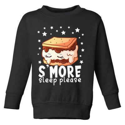 Smore Sleep I Marshmallow Pajamas Forcamping Toddler Sweatshirt