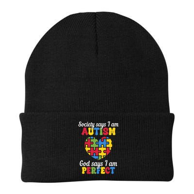 Society Says I Am Autism Go Days I Am Perfect Beanie