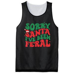 Sorry Santa IVe Been Feral Mesh Reversible Basketball Jersey Tank