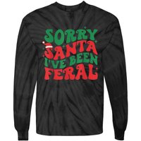 Sorry Santa IVe Been Feral Tie-Dye Long Sleeve Shirt