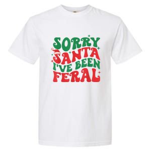 Sorry Santa IVe Been Feral Garment-Dyed Heavyweight T-Shirt