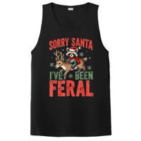 Sorry Santa I’Ve Been Feral Funny Raccoon Christmas PosiCharge Competitor Tank