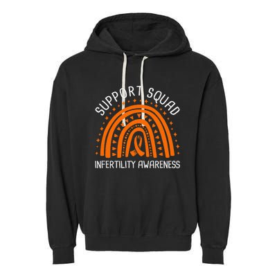 Support Squad Infertility Awareness Garment-Dyed Fleece Hoodie