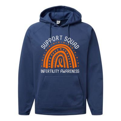 Support Squad Infertility Awareness Performance Fleece Hoodie