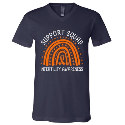 Support Squad Infertility Awareness V-Neck T-Shirt