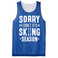 Skiier Sorry I Cant It Is Skiing Season Winter Ski Gift Mesh Reversible Basketball Jersey Tank