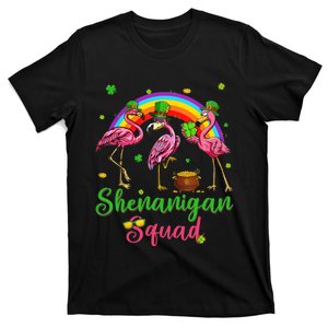 Shenanigan Squad Irish Flamingo Leprechaun St Patrick's Day T-Shirt