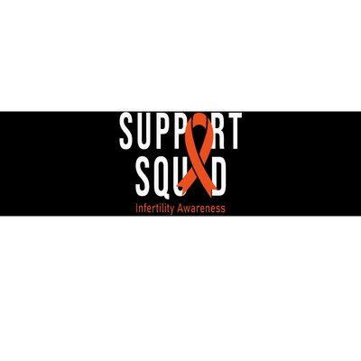 Support Squad Infertility Awareness Orange Ribbon Month Bumper Sticker