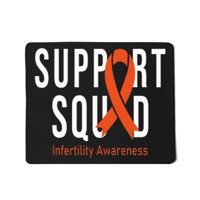 Support Squad Infertility Awareness Orange Ribbon Month Mousepad