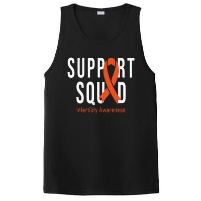 Support Squad Infertility Awareness Orange Ribbon Month PosiCharge Competitor Tank