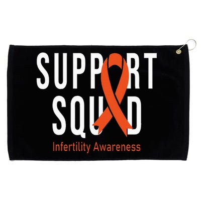 Support Squad Infertility Awareness Orange Ribbon Month Grommeted Golf Towel