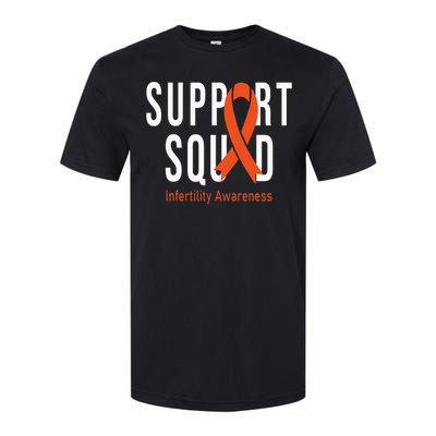 Support Squad Infertility Awareness Orange Ribbon Month Softstyle CVC T-Shirt