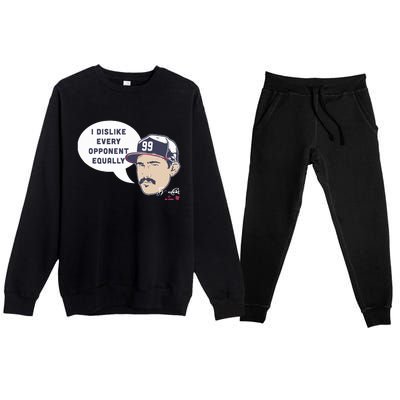 Spencer Strider I Dislike Every Opponent Equally Premium Crewneck Sweatsuit Set