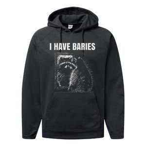 Sarcastic Saying I Have Rabies Meme Performance Fleece Hoodie