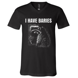 Sarcastic Saying I Have Rabies Meme V-Neck T-Shirt