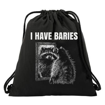 Sarcastic Saying I Have Rabies Meme Drawstring Bag