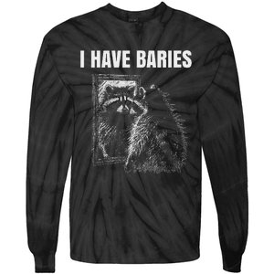 Sarcastic Saying I Have Rabies Meme Tie-Dye Long Sleeve Shirt