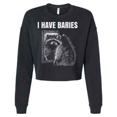 Sarcastic Saying I Have Rabies Meme Cropped Pullover Crew