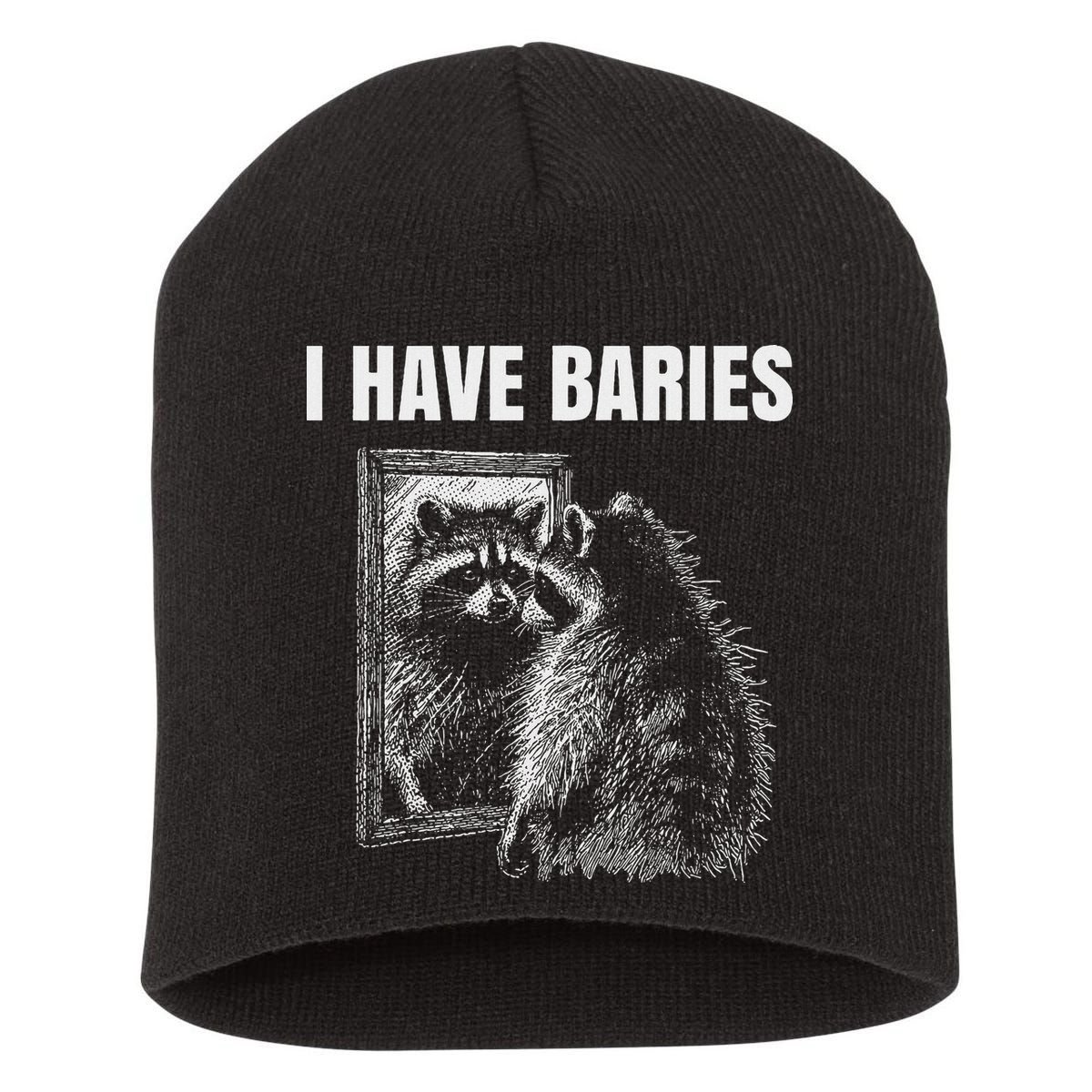 Sarcastic Saying I Have Rabies Meme Short Acrylic Beanie
